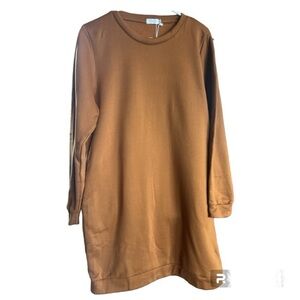 Women’s Miselon Rust Pullover Sweatshirt Dress Size XL